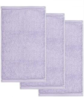 Möve Superwuschel Gästetuch 30x50 cm aus 100% Baumwolle, Lilac 3er Set