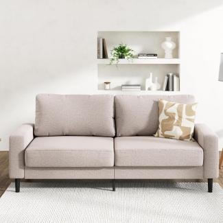 Zinus Colton Sofa Couch – 3-Sitzer Sofa 195 x 88 x 83 cm – Zeitgemäßes Design – Wohnzimmermöbel – Crème