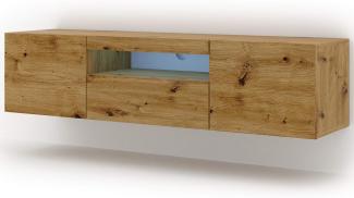 TV-Schrank AURA 150 cm Artisan-Eiche + LED