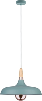 Paulmann No. 79655 Pendelleuchte Neordic Juna Kupfer, Holz, Softgrün E27