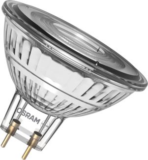 Osram LED-Spot Star MR16 Reflektor, 2700 K warmweiß, 3,4 W, GU5.3, 36°, 345 lm, Niedervolt, klar, für Spotbeleuchtung, Vitrinen, 15.000h