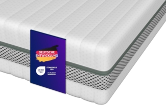 Traumnacht Premium 2 in 1 Duo - orthopädische 7-Zonen Kaltschaummatratze, Härtegrad 2 und 3, Öko-Tex Zertifiziert, 90x200 cm, Höhe 20 cm produziert nach deutschem Qualitätsstandard