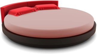 BettwarenShop Rundes Jersey Spannbettlaken Multi-Stretch|230 - 260 cm rund| macchiato