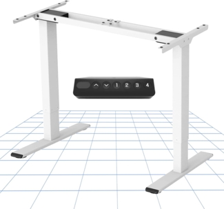 Flexispot EB2W Höhenverstellbarer Schreibtisch Elektrisch höhenverstellbares Tischgestell, passt für alle gängigen Tischplatten. Mit Memory-Steuerung und Softstart/-Stop