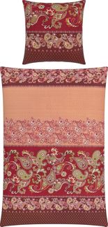 REDBEST Bettwäsche Bettwäsche, Mako-Satin, Satin Paisley