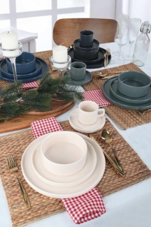 Hermia Concept Teller-Set 100% CERAMIC STONEWARE M1617 (20-tlg)