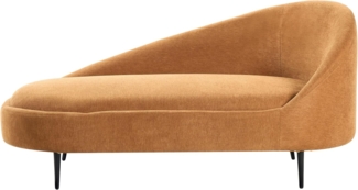 Chaiselongue Stoff orange rechtsseitig VALREAS