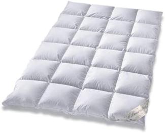 Typ Eiderdaune Silverstar warme Winterdecke 90/10 Daune Aussensteg 155x220 cm