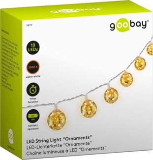 Goobay String Light "Ornaments" with 10 LEDs