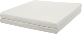 TINÉO Klappmatratze, Polyester, weiß, 60 x 120 x 4 cm