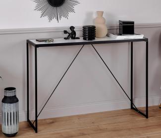 Jahnke Konsolentisch Glam Console, Schwarz