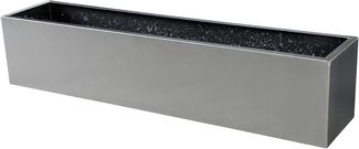 VIVANNO Balkonkasten Edelstahl BALKONIX Kasten - Edelstahl Gebürstet Gebürstet (1 St), 80 x 17 x 17 cm