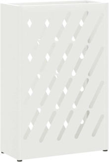 vidaXL Sonnenschirmhalter mit Speicher Weiß 28 x 12 x 41 cm Metall 868535