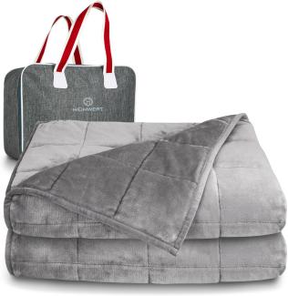 Heimwert Gewichtsdecke Therapiedecke Weighted Blanket - Schwere Decke für GEBORGENHEIT und TIEFEN Schlaf I schwere Bettdecke Therapiedecken Therapie Decke Erwachsene Decke schwer (6 Kilogramm)