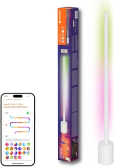 LEDVANCE SMART WIFI FLOOR CORNER SLIM WITH REMOTE CONTROL White SLIM RGB + TW + RC