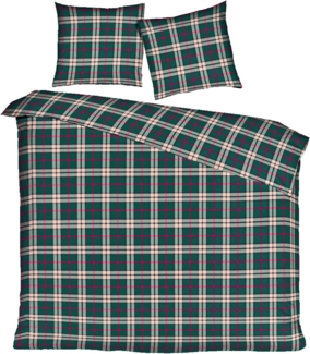 mistral home Bettwäsche 135x200cm, Bristol Classic Winter Kariert, Flanell, 2 teilig, mit klassisch schickem Karo Design