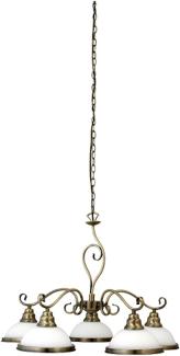 Rabalux Elisett Pendelleuchte 5x E27 bronze, weiß