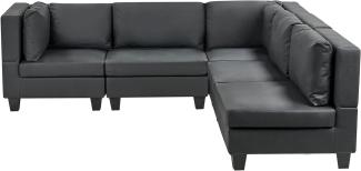 Ecksofa UNSTAD Schwarz