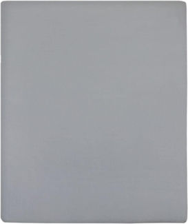 vidaXL Spannbettlaken Jersey Grau 180x200 cm Baumwolle 136208
