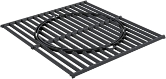 RÖSLE 25420 Grillrost Vario für Videro G3 und G4, emailliertes Gusseisen schwarz, 45 x 39,5 cm