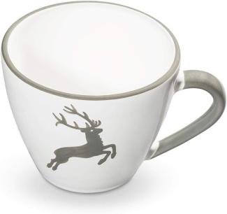 Gmundner Keramik Grauer Hirsch, Cappuccino Tasse 0,16 Liter