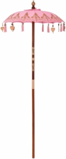 vidaXL Balinesischer Sonnenschirm Rosa (90-100) x 260 cm 42006468