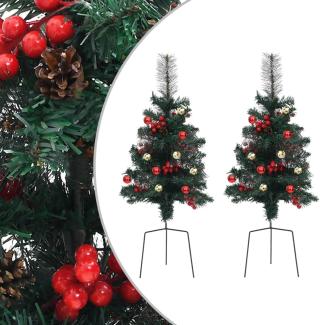 vidaXL Künstliche Weihnachtsbäume 2 Stk. 76 cm PVC 340524