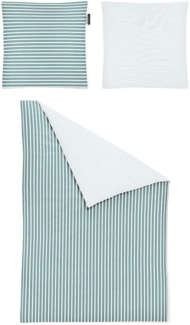 Irisette Mako-Satin Bettwäsche Set Kinder Nora-Kids 8255 jade 100x135 cm + 1 x Kissenbezug 80x80 cm