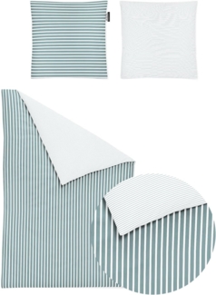 Irisette Mako-Satin Bettwäsche Set Kinder Nora-Kids 8255 jade 100x135 cm + 1 x Kissenbezug 80x80 cm
