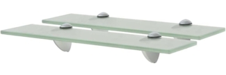 vidaXL Schwebende Regale 2 Stk. Glas 40x20 cm 8 mm [3051535]