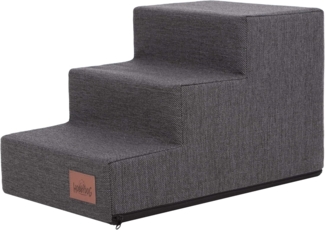 Bjird Haustiertreppe Inari (3-4 Stufen), Bezug abnehmbar und waschbar, Antirutsch