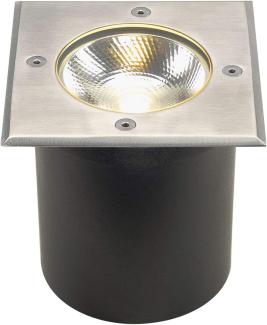 SLV No. 227604 ROCCI Bodeneinbauleuchte eckig Edelstahl 316 LED 3000K