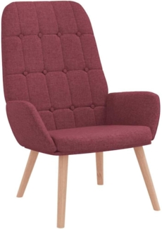 vidaXL Relaxsessel Stoff Weinrot 4102649