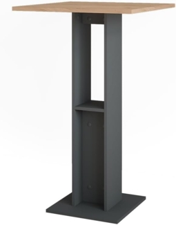 Bartisch Repose Goldkraft Eiche/Anthrazit 65 x 65 cm Vicco