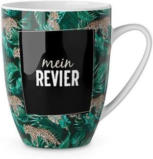 Kaffee Tasse Becher aus Porzellan mein Revier ca. 10,5 cm