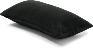 CelinaTex Dekokissen Xanio Deko Kissen Zierkissen Kopfkissen Sofa Fleece 40x80cm schwarz, anschmiegsam,bügelfrei,flauschig,kuschelweich,leicht beziehbar