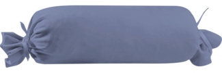 Vario Kissenbezug Jersey für Nackenrolle, blau, 15 x 40 cm