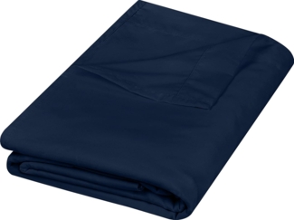 Utopia Bedding Bettlaken, weich gebürstetes Mikrofasergewebe, schrumpffreies und lichtbeständiges Oberlaken, pflegeleicht, nur 1 Bettlaken, Queensize, Marineblau