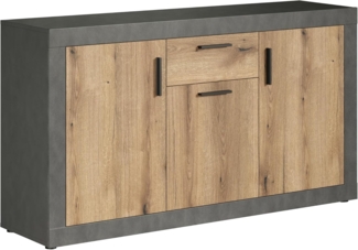 Sideboard Salvada in Evoke Eiche und grau 149 cm