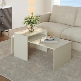 Satztisch 2er Set Sotapim Sandfarben [en. casa]