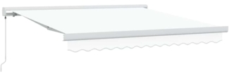 vidaXL Einziehbare Markise Weiß 300 x 250 cm Stoff und Metall 3330081