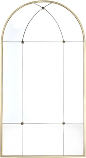 Vente-unique - Spiegel Vintage Fenster-Optik - Metall - 80 x 150 cm - Goldfarben - PALMYRE