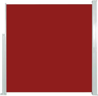 vidaXL Ausziehbare Seitenmarkise 140x300 cm Rot 45356