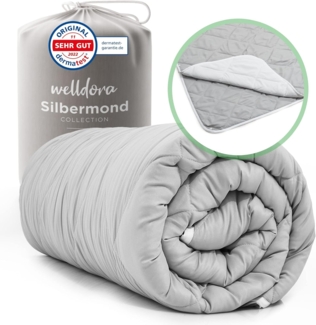 Welldora 4-Jahreszeitenbett, Allergiker Bettdecke Fachärztlich getestet mit Druckknöpfen