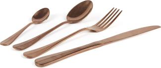 Excelsa Vintage Copper Service Besteck 24-teilig, Edelstahl 18-0