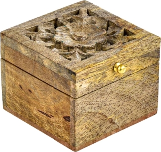 Marrakesch Orient & Mediterran Interior Aufbewahrungsbox Orientalische Deko Holzbox Aufbewahrungsbox Box Lounes (1 St), Handarbeit