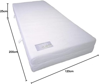 Lux 25 - Orthopädische 11 Zonen Kaltschaum Matratze - Höhe ca. 25 cm - Raumgewicht 40 Kg/m³