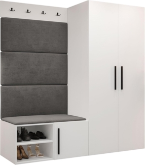 Garderoben-Set Mapreni I (Farbe: Weiß, Manila 16)