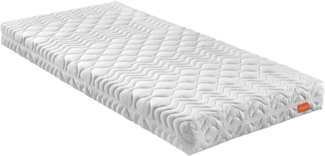 sleepling 196446 7 -Zonen Kaltschaummatratze Bodyprotect 500, Wende Matratze mit Duo Härtegrad 2 & 3, Made in EU, Waschbar 60 Grad, Ökotex 100, 100 x 200 x 16 cm, weiß