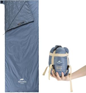 Naturehike Ultraleichter Sommerschlafsack, weicher Komfort, Reiseschlafsack, wasserdichter Schlafsack für Camping, Wandern – Blau, 205 × 85 cm